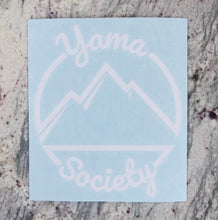 Load image into Gallery viewer, Yama Society Die-Cut Sticker (White)