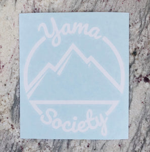 Yama Society Die-Cut Sticker (White)