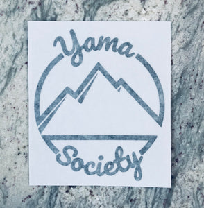 Yama Society Die-Cut Sticker (Black)